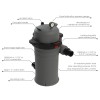 Filter sa ketridžom Emaux Galaxy ICF230SOFT 21,4m2 / 19,6m3/h